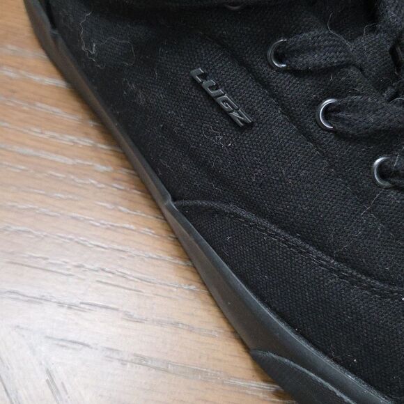 Lugz Lear Canvas Black Sneakers Mens Size 11 - Picture 2 of 10